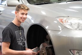 Photo of automotive mechanic student